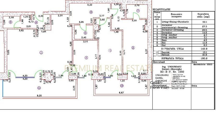 PENTHOUSE NOU 4 CAMERE/ 146 MP UTILI + 34 MP TERASE/ IANCU NICOLAE - 1