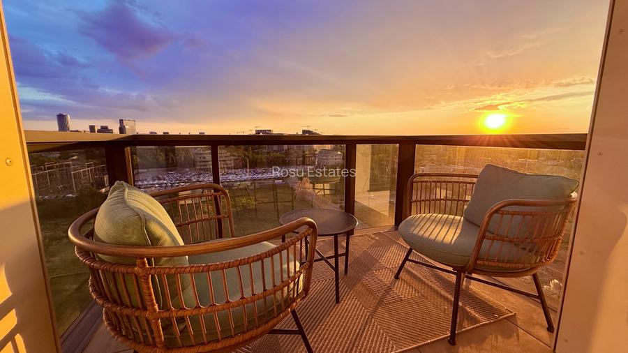 De inchiriat  | Studio dublu view panoramic| Cortina North Pipera Voluntari - 8