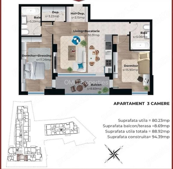 Apartament 3 camere - parcare - Parc Carol - Viilor - Fabrica de Chibrituri - 12