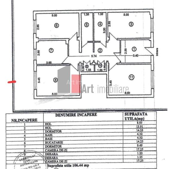 Ap 4 cam Giurgiu decomandat, parter - 2