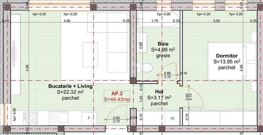 Giroc | Profi-Neptun | Apartamente de 2 si 3 camere cu scara interioara - 5