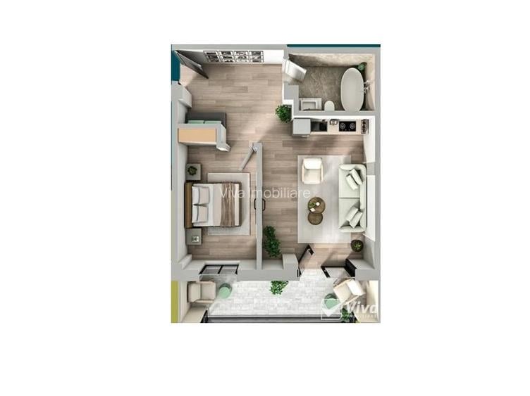 Ap 2 camere finalizat si intabulat 50mp, ESQ Village 3 – Galata - 11