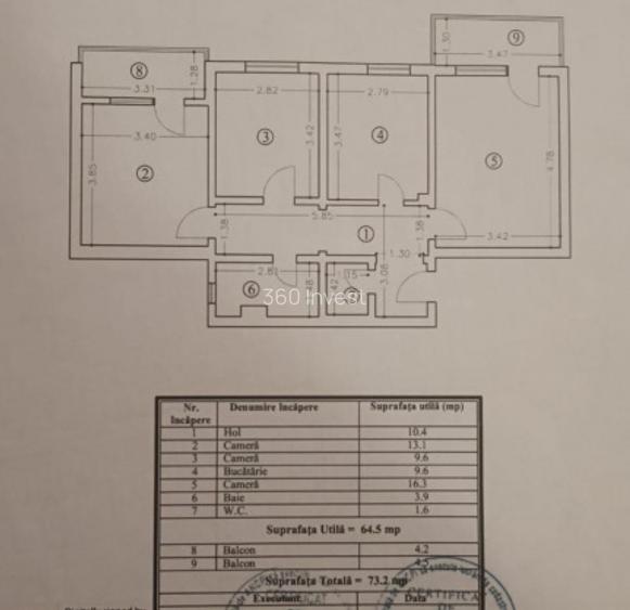 Apartament 3 camere - zona Faleza Nord - 7