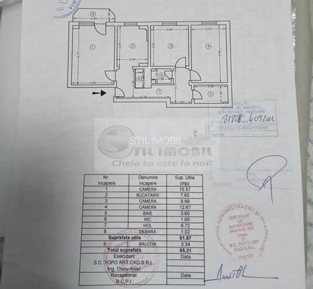 Apartament 3 camere, Păcurari, 2 băi, Mobilat & utilat 135.000 € - 8