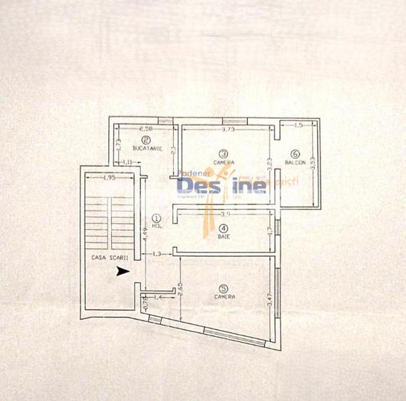 Apartament 2 CD 43,27 mp Copou + balcon deschis si loc de parcare - 10