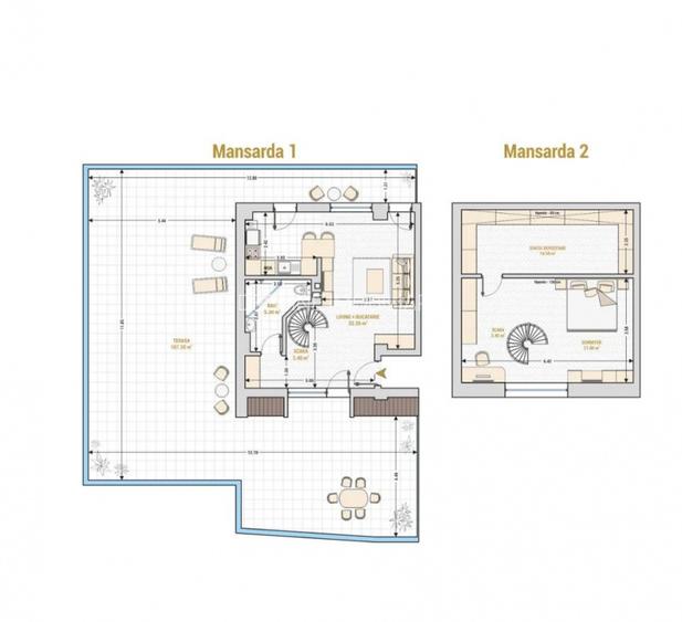 Hotel Marriott-Catedrala | 2 cam | 74mp + 107mp terasa | Mansarda | 296.000 euro - 19
