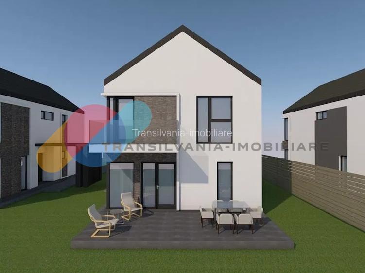 Casă individuală P+1+M cu 5 dormitoare – zona liniștită, Chinteni - 12