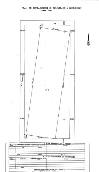 Calugareni, vanzare teren intravilan, 40 ha, dubla deschidere 300 ml, - 1