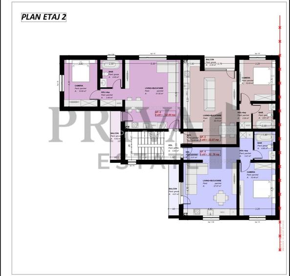 Apartament 2 camere, 53 mp, etaj 1, Calea Urseni - 7