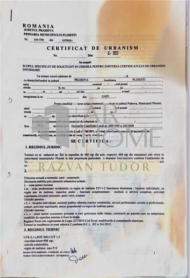 Teren intravilan 406m2 , Ploiesti , zona UPG - 5