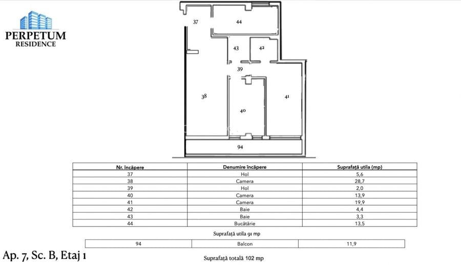 Tomis Nord - Vanzare apartament decomandat cu 3 camere,  bloc nou. - 6