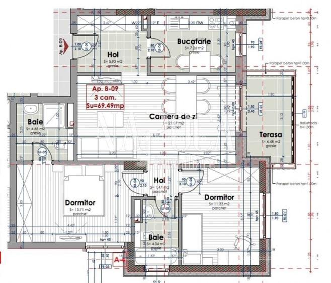 Apartament 3 camere de vanzare in Intre Lacuri, Cluj Napoca - 13