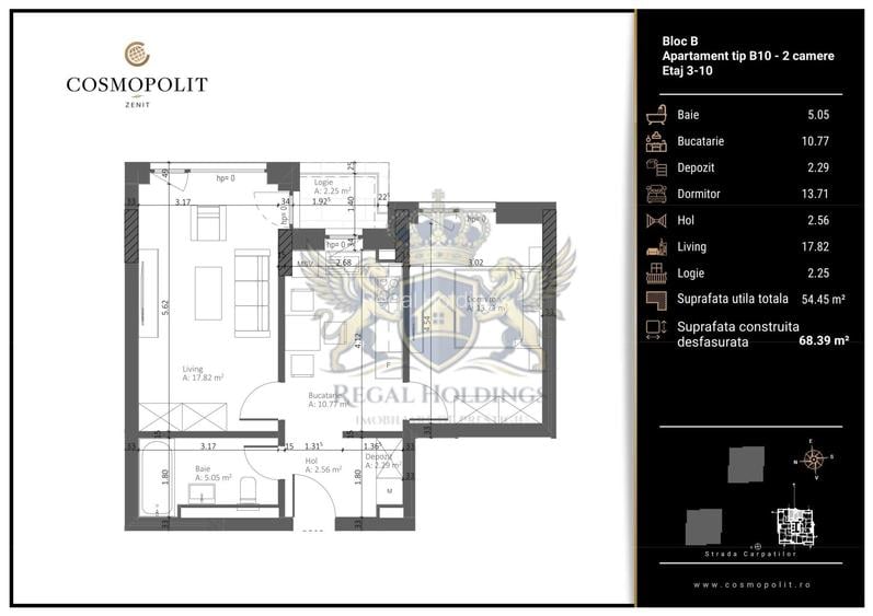 Apartament Modern, 2 Camere 55 Mp, Categorie Lux, Racadau - Brasov - 2