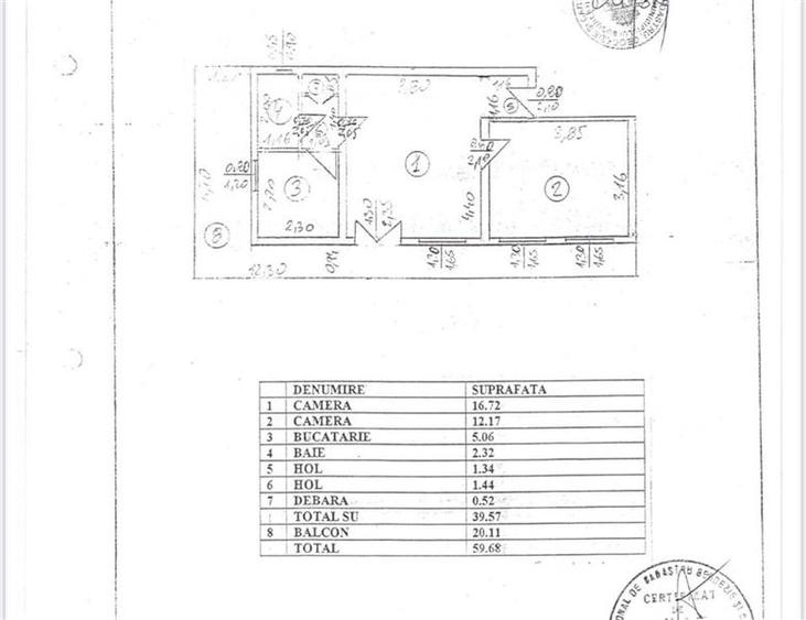 Sala Palatului, apartament 2 camere etajul 9, renovat, terasa 20 mp - 9