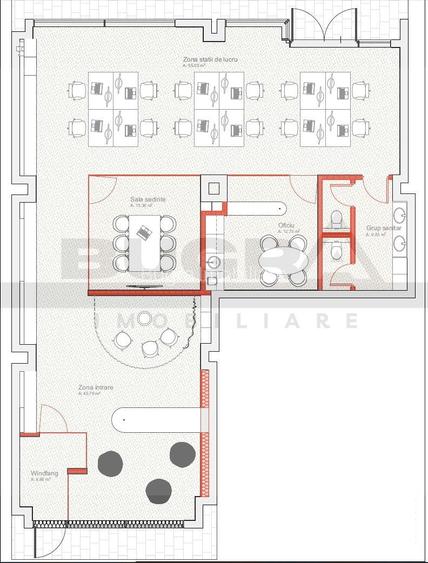 Spațiu de birou premium, 150 mp,  zona BRD Marasti - 8