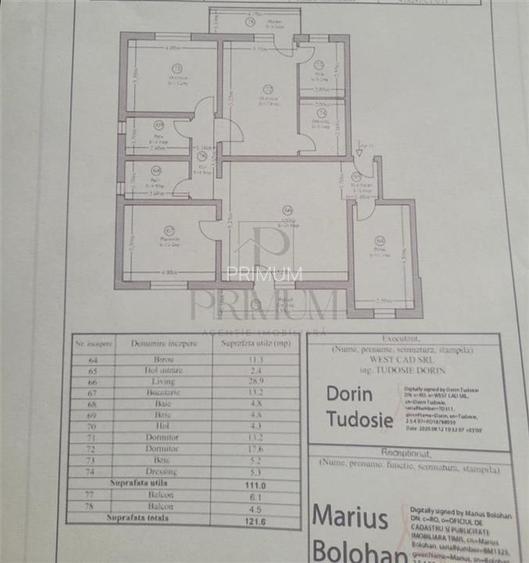 CHISODA |4 CAM |3 BAI |2 BALCOANE |2 LOC PARCARE | PENTHOUSE |INCALZIRE PARDOSEA - 8
