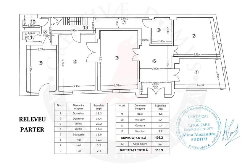 Eminescu - Casa / Vila cu 5 camere si pod mansardabil - 22