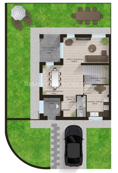 Complex Liziera de Lac, Comuna Frumusani, vila  partial mobilata si utilata - 23
