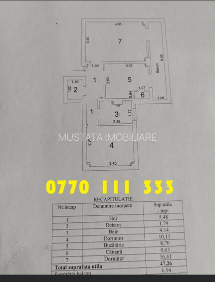 - Apartament 2 camere 54mp, confort 1 decomandat, Zona Garii Victoriei - 2