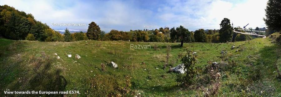 Teren pensiune, Bran-Fundata, platou cu vedere unica 8000mp - direct propietar - 3