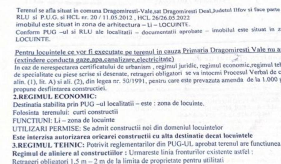 Teren de vanzare Dragomiresti Deal - 2