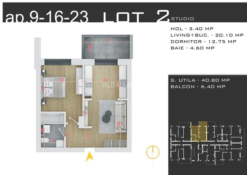Apartament 2 camere semidecomandat bloc nou zona Theodor Pallady Nicolae Teclu - 2
