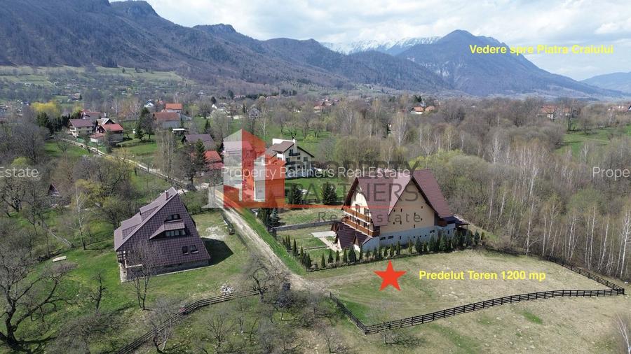 Teren Premium 1.200 mp | Bran - Predelut | Vedere spre Bucegi și Piatra Craiului - 3