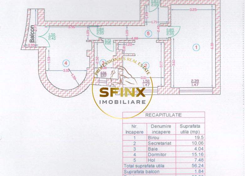 Apartament 2 camere | 58 mp | et 2 | Aleea Alexandru | Aviatorilor - 9