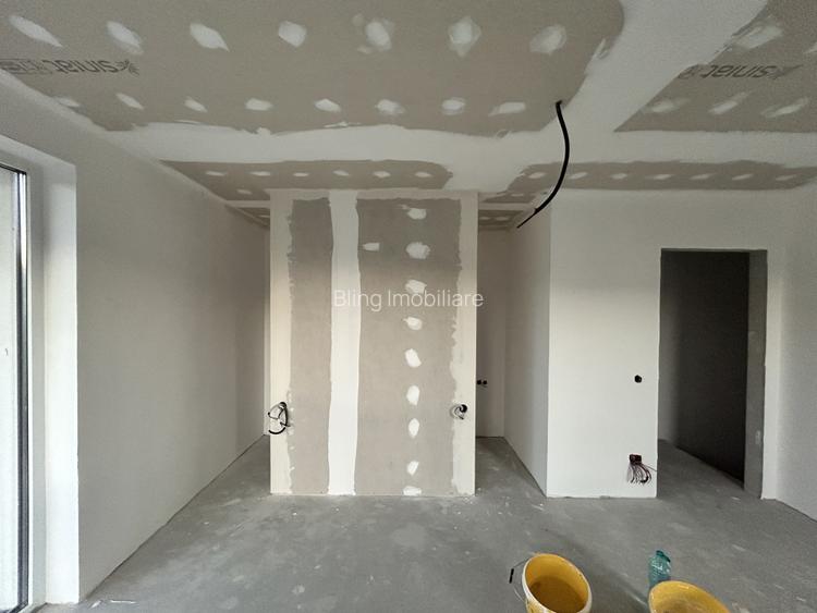 Duplex semifinisat Chinteni 120mp utili in ansamblu privat de case  - 11