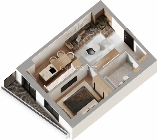 Apartament cu 1 cameră,complex rezidential zona Dacia - 2