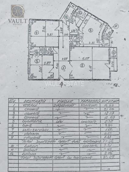 Apartament 3 camere -86.07mp-Herastrau - 18