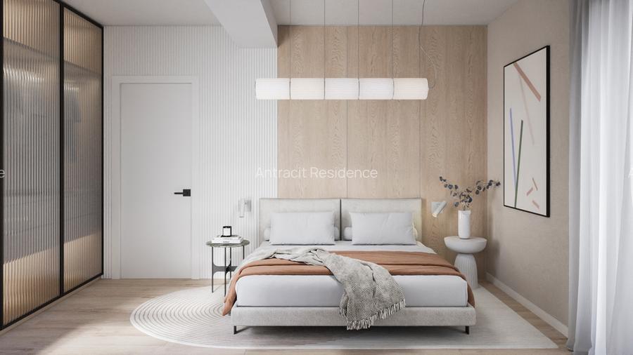 Antracit Coandă - Bucătărie închisă - Bloc boutique 4 etaje - 91 mp utili - 2