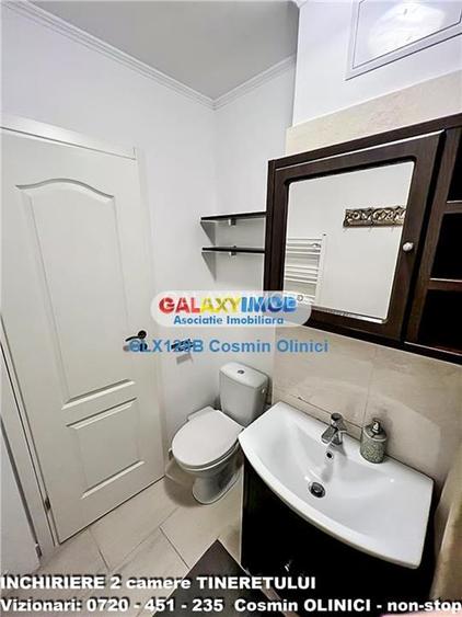 Inchiriere apartament 2 camere Tineretului vedere parc mobilat - 8