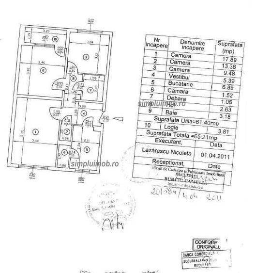 Decomandat 3 camere Ozana 1 Decembrie 1918 - 1
