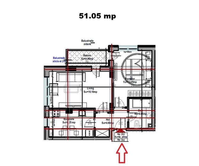 2 camere Metalurgiei Carrefour – proiect nou 2025 - 3