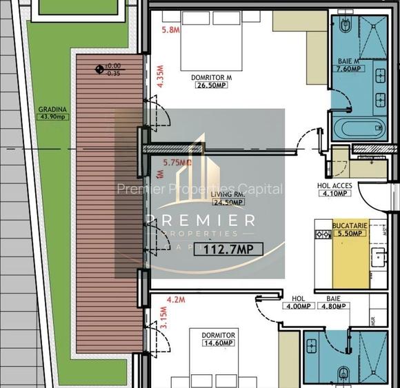 Apartament 3 camere cu grădină și terasă One Floreasca mobilat premium - 1