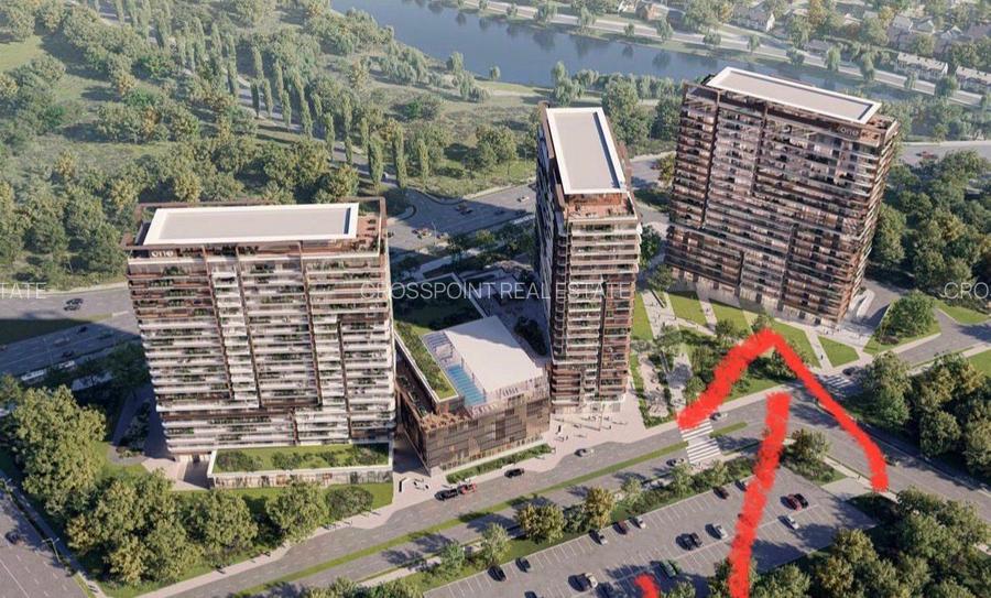 Apartament 2 camere cu terasă și vedere la lac | One High District - 5