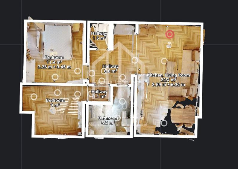 Apartament cu 3 camere, etaj 1/3, loc de parcare - Selimbar - 1