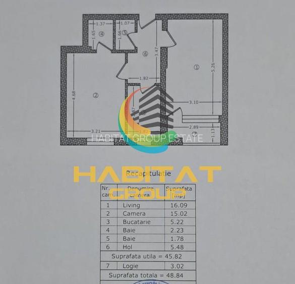 De Vânzare Apartament Decomandat 2 Camere 48.84mp Zona Berceni-Grand Arena - 1