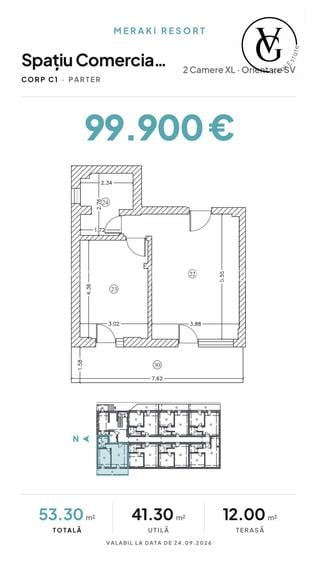 Spatiu comercial | 53 mp | Meraki Resort&Spa - 9