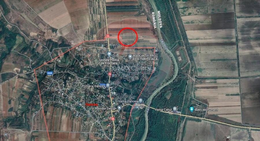 Teren Intravilan de 7000 mp la Granița cu Republica Moldova! - 2