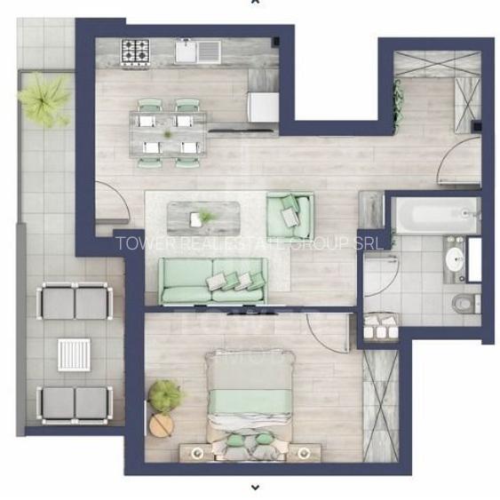 Apartament Modern cu 2 Camere in Turnisor - 3