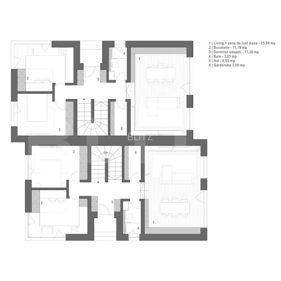 Duplex Premium, 5 camere, 180 mp, NZEB, teren 300mp, zona Criseni Dezmir - 9