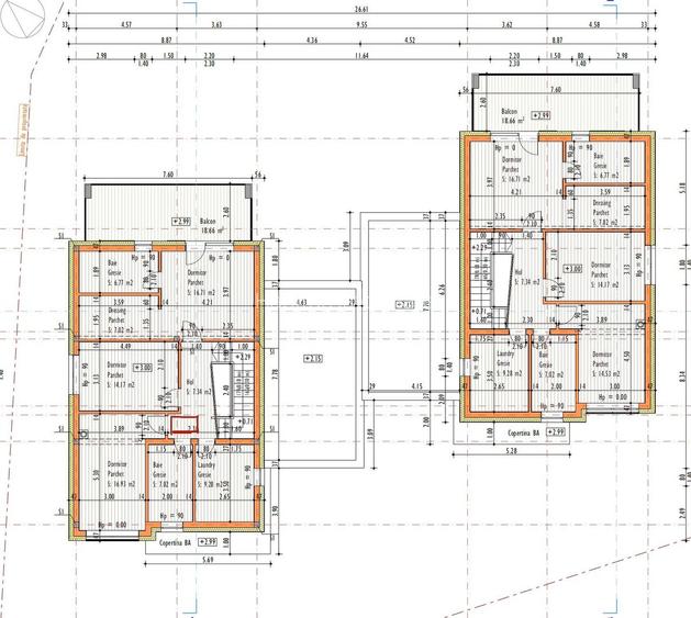 Casa individuala (semicolectiva) 172 mp utili, teren 765 mp Feleacu - 6