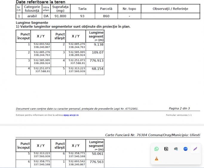 9,18 ha intravilan cu AC 6,6 MW fotovoltaic |Uliești Dâmbovița |Oportunitate inv - 2