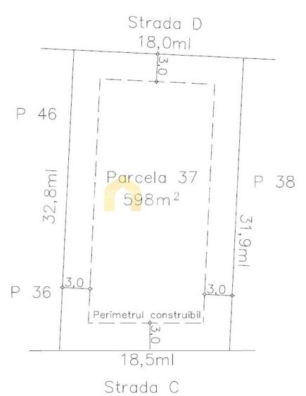Teren 598mp Sub Coasta / Strada Principala - 9