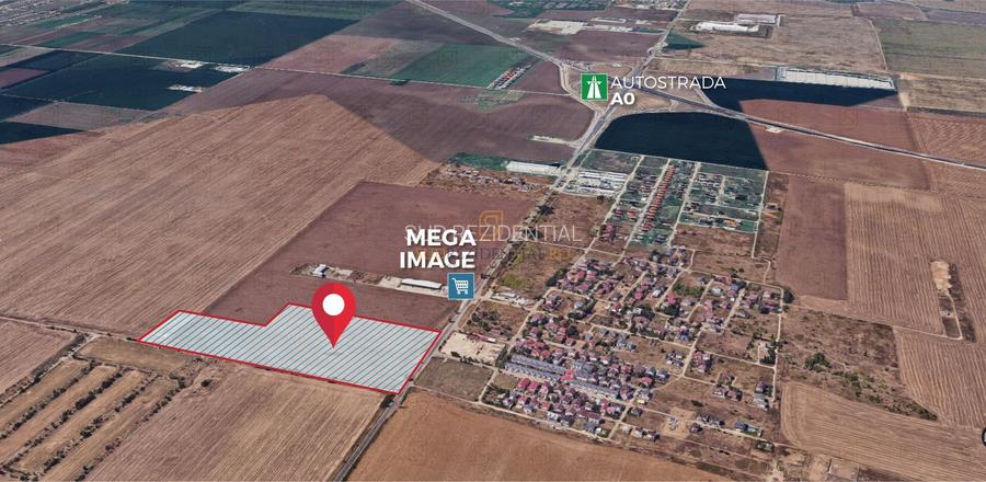 Lot de teren de vanzare, 14.748 mp cu deschidere de 35 ml, DN4, Popesti-Leordeni - 2