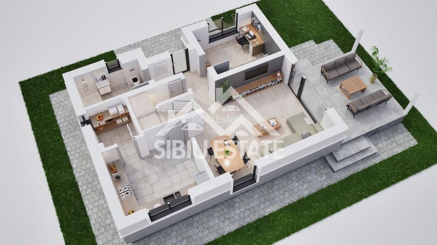 Casă individuală, grădină generoasă- comision 0 - 4