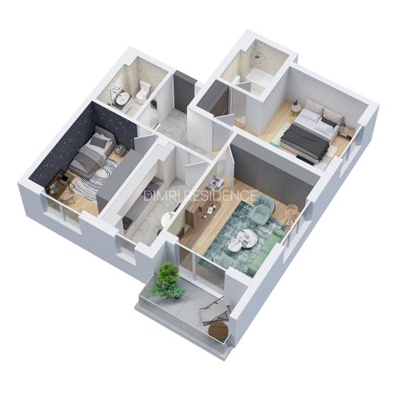 Apartament 3 camere 75mp | Zona Prelungirea Ghencea! Vedere panoramică | - 7