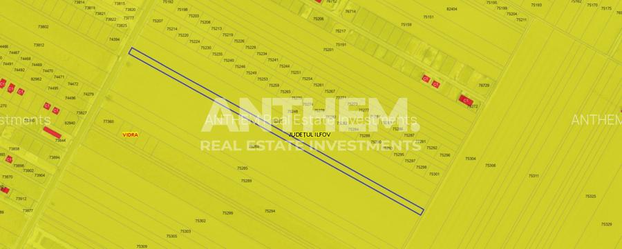 Teren 5.040mp Berceni - Vidra  - 2